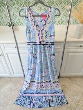 Lilly Pulitzer | Dresses | Nwt Lilly Pulitzer Riland Maxi Dress Sweet Pea  Pink Chasing The Sun Size 258 | Poshmark